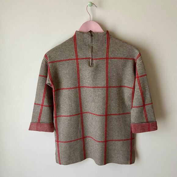 Tahari Windowpane Sweater - Picture 2 of 7